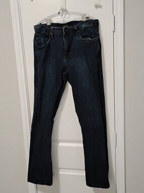 "Urban Star" Dark Blue Wash Straight Leg Jeans Casual Size 36/34